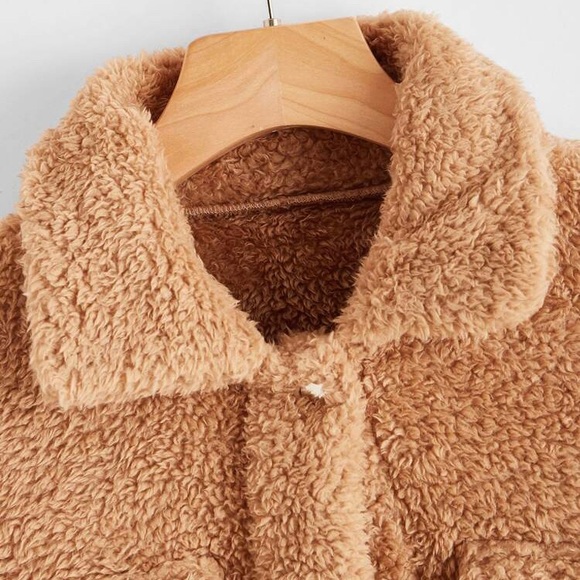 Crop Sherpa jacket - Picture 4 of 4